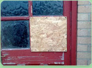 boarded up Brixton Hill